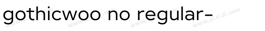 gothicwoo no regular字体转换